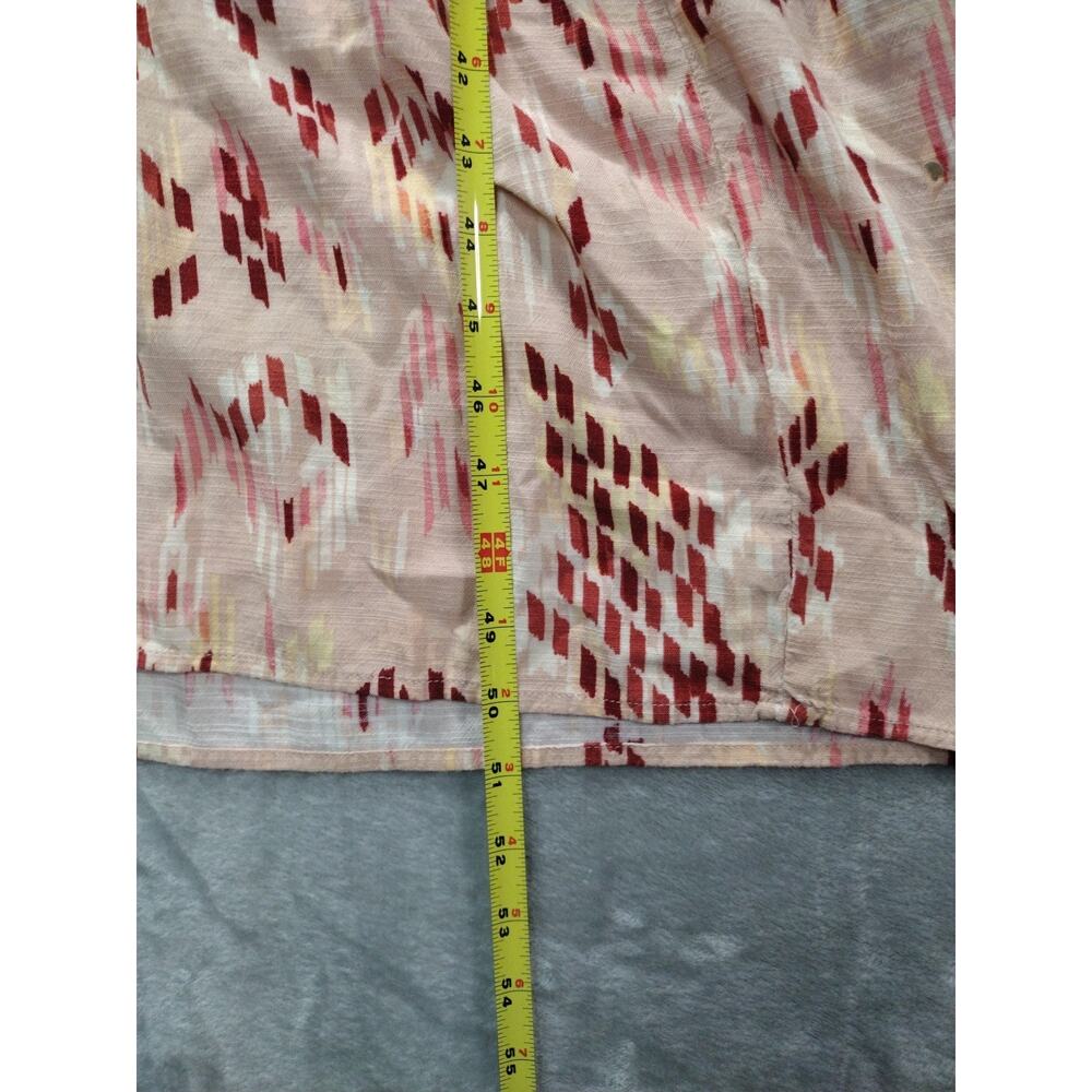 Knox Rose Maxi Dress Womens S Geometric Pink Red Peach Sundress Boho Cottagecore - Picture 8 of 10